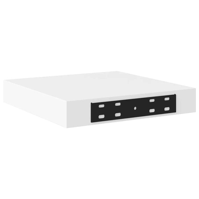Rafturi de perete suspendate, 2 buc., alb, 23x23,5x3,8 cm, MDF - WALTI WALTI