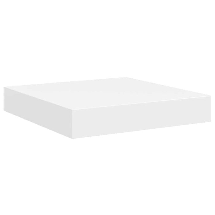 Rafturi de perete suspendate, 4 buc., alb, 23x23,5x3,8 cm, MDF - WALTI WALTI