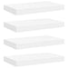Rafturi de perete suspendate, 4 buc., alb, 40x23x3,8 cm, MDF - WALTI WALTI