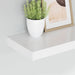 Rafturi de perete suspendate, 4 buc., alb, 40x23x3,8 cm, MDF - WALTI WALTI