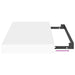 Rafturi de perete suspendate, 4 buc., alb, 40x23x3,8 cm, MDF - WALTI WALTI