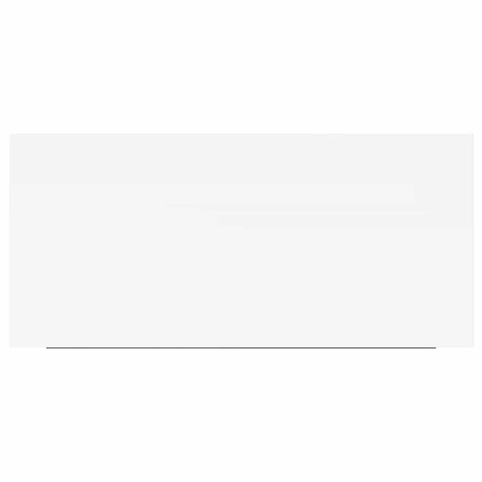 Rafturi de perete suspendate, 4 buc., alb, 50x23,5x3,8 cm, MDF WALTI