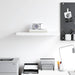 Raft de perete suspendat, alb, 60x23,5x3,8 cm, MDF - WALTI WALTI