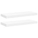 Rafturi de perete suspendate, 2 buc., alb, 60x23,5x3,8 cm, MDF - WALTI WALTI