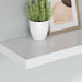 Rafturi de perete suspendate, 2 buc., alb, 60x23,5x3,8 cm, MDF - WALTI WALTI