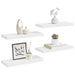 Rafturi de perete suspendate, 4 buc., alb, 60x23,5x3,8 cm, MDF - WALTI WALTI