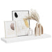 Raft de perete suspendat, alb, 80x23,5x3,8 cm, MDF - WALTI WALTI
