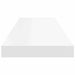 Raft de perete suspendat, alb, 80x23,5x3,8 cm, MDF - WALTI WALTI