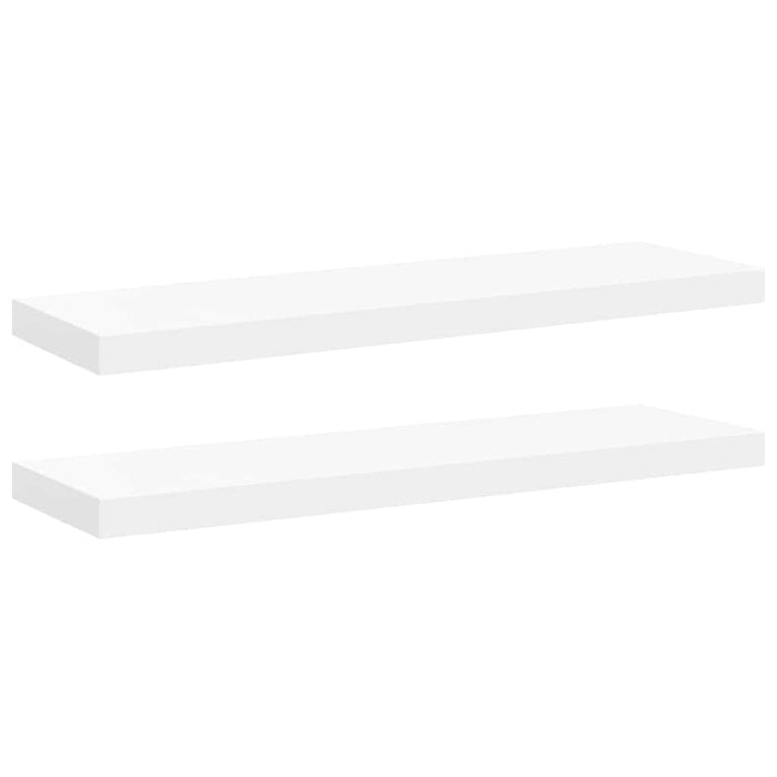 Rafturi de perete suspendate, 2 buc., alb, 80x23,5x3,8 cm, MDF - WALTI WALTI