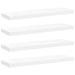 Rafturi de perete, 4 buc., alb, 80 x 23,5 x 3,8 cm, MDF - WALTI WALTI