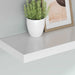 Rafturi de perete, 4 buc., alb, 80 x 23,5 x 3,8 cm, MDF - WALTI WALTI