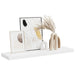 Raft de perete suspendat, alb, 90x23,5x3,8 cm, MDF - WALTI WALTI