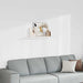 Raft de perete suspendat, alb, 90x23,5x3,8 cm, MDF - WALTI WALTI