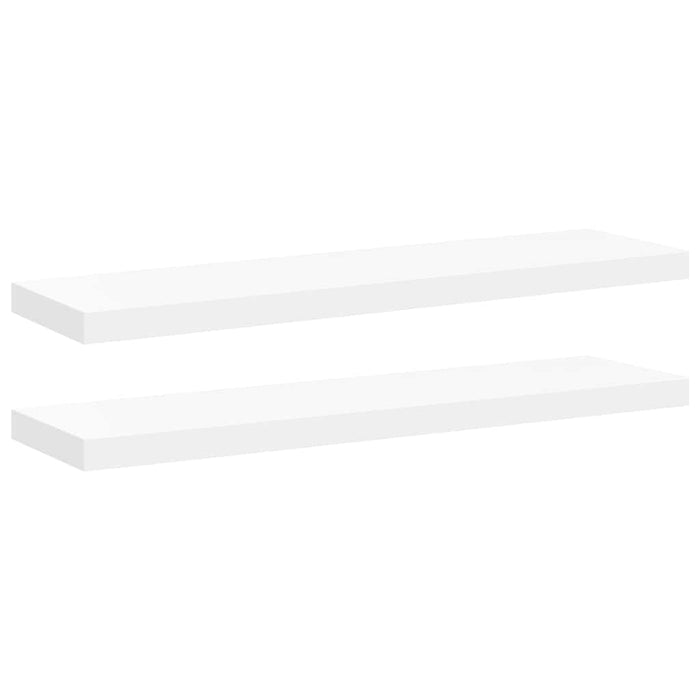 Rafturi de perete suspendate, 2 buc., alb, 90x23,5x3,8 cm, MDF - WALTI WALTI