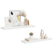 Rafturi de perete suspendate, 2 buc., alb, 90x23,5x3,8 cm, MDF - WALTI WALTI