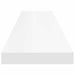 Raft de perete suspendat, alb, 120x23,5x3,8 cm, MDF - WALTI WALTI