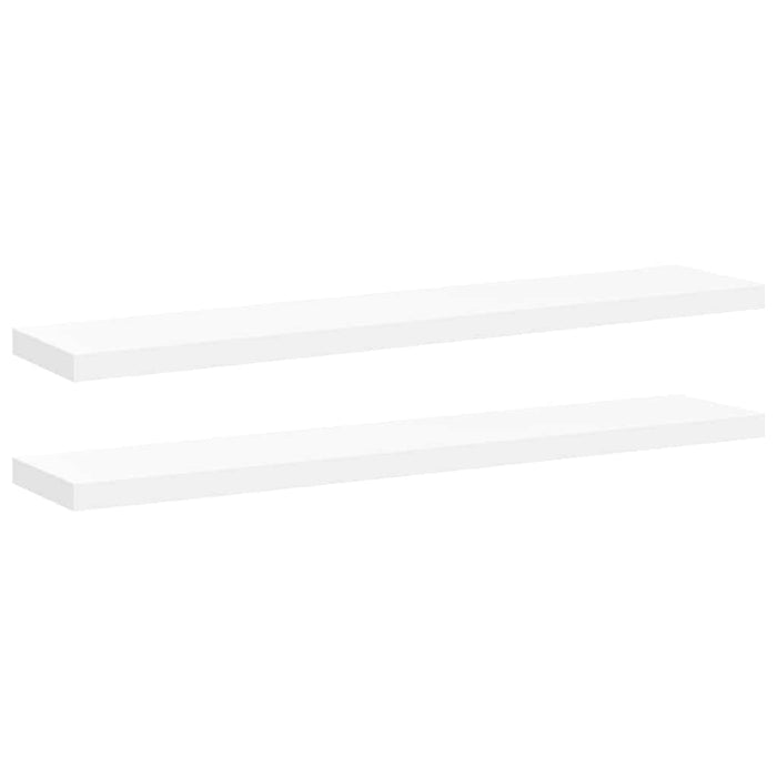 Rafturi de perete suspendate, 2 buc., alb, 120x23,5x3,8 cm, MDF - WALTI WALTI