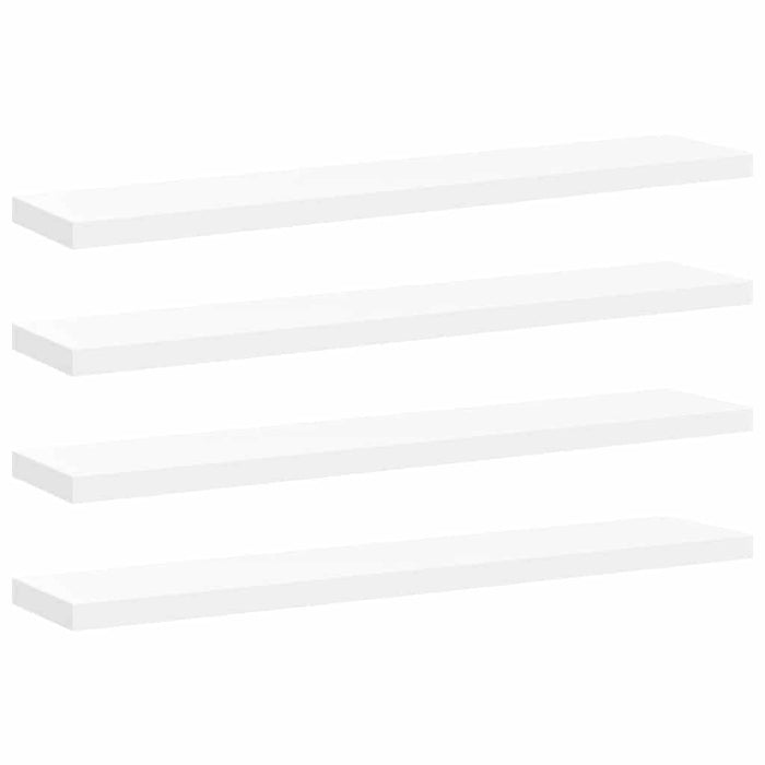 Rafturi de perete, 4 buc., alb, 120 x 23,5 x 3,8 cm, MDF - WALTI WALTI