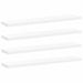Rafturi de perete, 4 buc., alb, 120 x 23,5 x 3,8 cm, MDF - WALTI WALTI