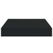 Raft de perete suspendat, negru, 23x23,5x3,8 cm, MDF - WALTI WALTI