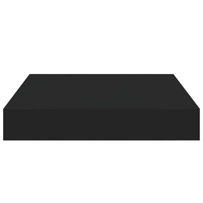 Raft de perete suspendat, negru, 23x23,5x3,8 cm, MDF - WALTI WALTI