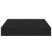 Raft de perete suspendat, negru, 23x23,5x3,8 cm, MDF - WALTI WALTI