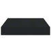 Rafturi de perete suspendate, 2 buc., negru, 23x23,5x3,8 cm MDF - WALTI WALTI