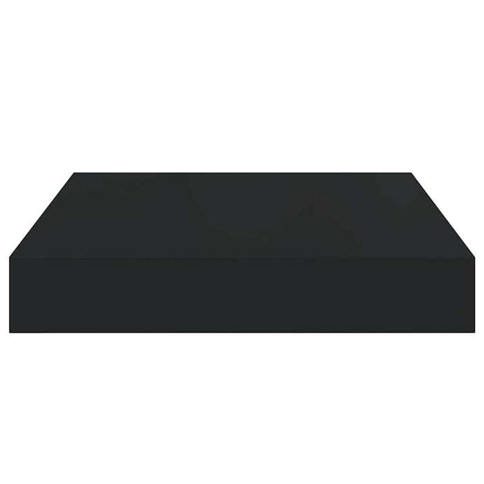 Rafturi de perete suspendate, 4 buc., negru, 23x23,5x3,8 cm MDF - WALTI WALTI