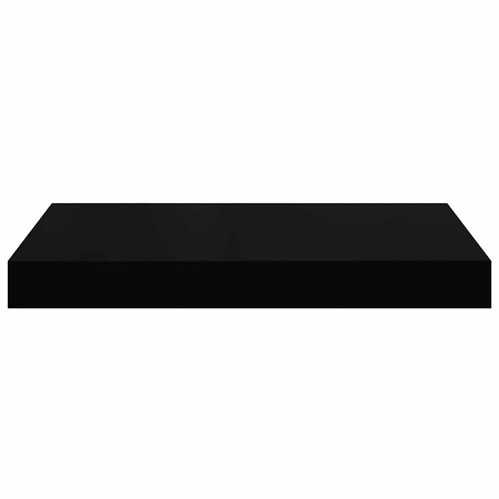 Raft de perete suspendat, negru, 40x23,5x3,8 cm, MDF WALTI