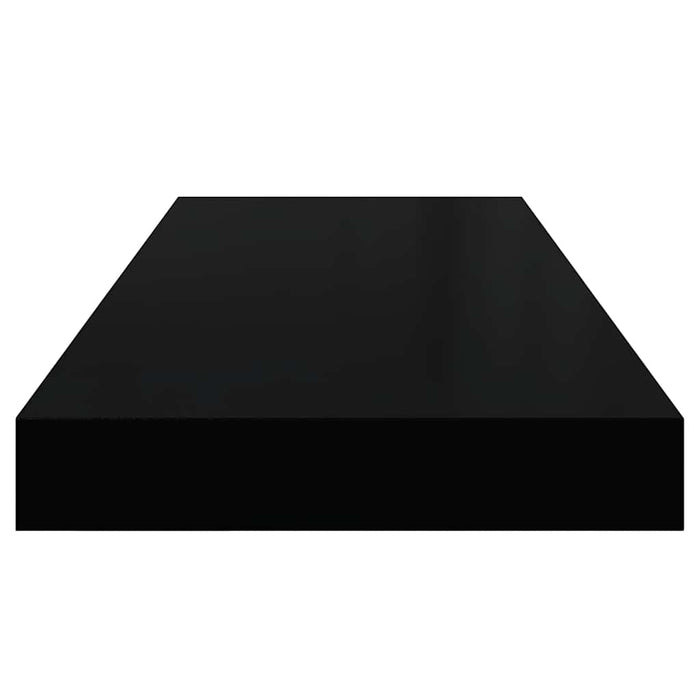 Raft de perete suspendat, negru, 60x23,5x3,8 cm, MDF - WALTI WALTI