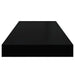 Raft de perete suspendat, negru, 60x23,5x3,8 cm, MDF - WALTI WALTI
