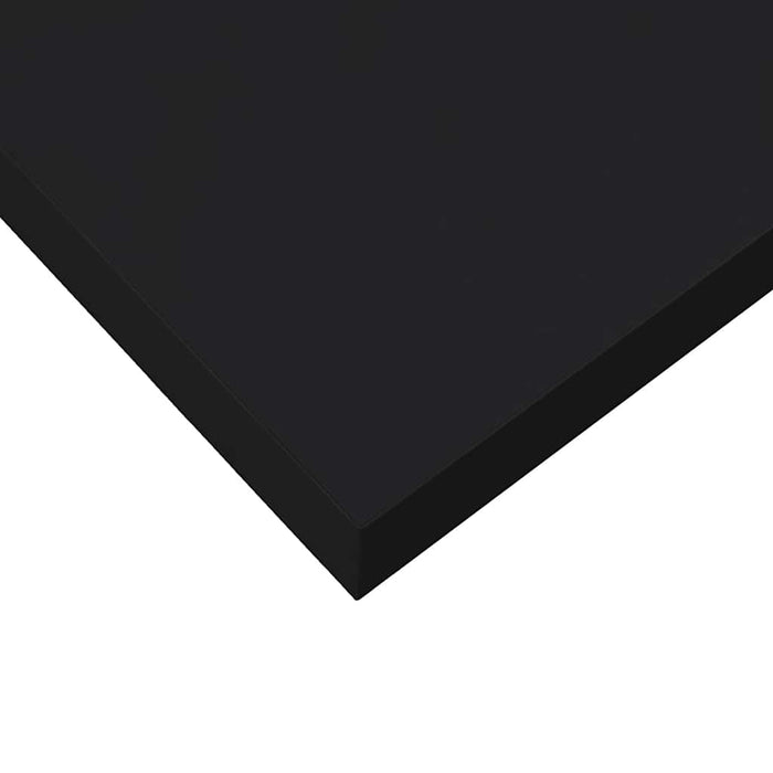 Raft de perete suspendat, negru, 60x23,5x3,8 cm, MDF - WALTI WALTI