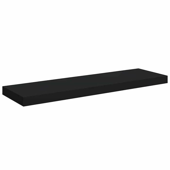 Raft de perete suspendat, negru, 80x23,5x3,8 cm, MDF - WALTI WALTI