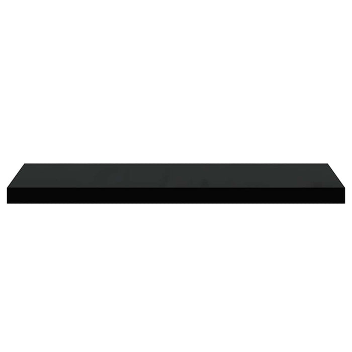 Raft de perete suspendat, negru, 80x23,5x3,8 cm, MDF - WALTI WALTI