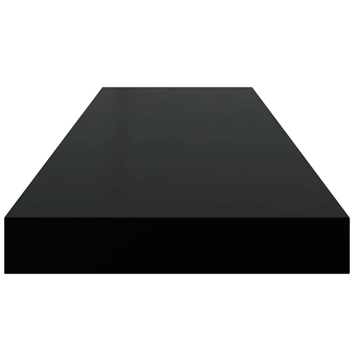 Raft de perete suspendat, negru, 80x23,5x3,8 cm, MDF - WALTI WALTI