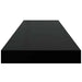 Raft de perete suspendat, negru, 80x23,5x3,8 cm, MDF - WALTI WALTI