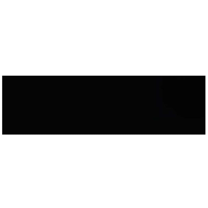 Raft de perete suspendat, negru, 80x23,5x3,8 cm, MDF - WALTI WALTI