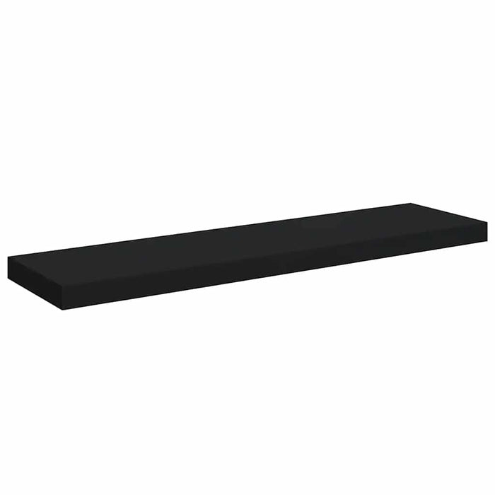 Raft de perete suspendat, negru, 90x23,5x3,8 cm, MDF - WALTI WALTI