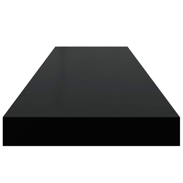 Raft de perete suspendat, negru, 90x23,5x3,8 cm, MDF - WALTI WALTI