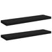 Rafturi de perete suspendate 2 buc., negru, 90x23,5x3,8 cm, MDF - WALTI WALTI