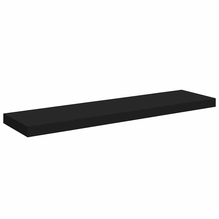 Rafturi de perete suspendate 2 buc., negru, 90x23,5x3,8 cm, MDF - WALTI WALTI