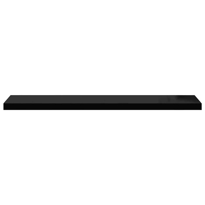 Raft de perete suspendat, negru, 120x23,5x3,8 cm, MDF - WALTI WALTI