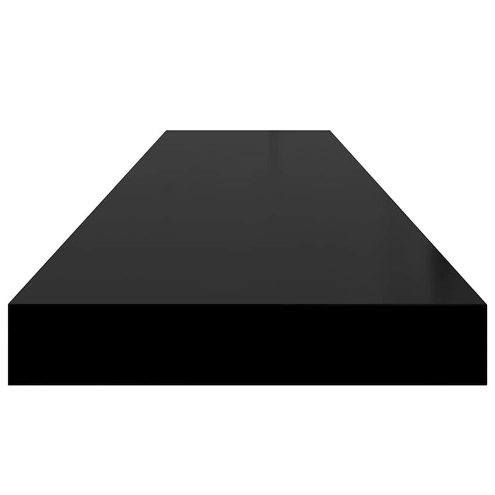 Raft de perete suspendat, negru, 120x23,5x3,8 cm, MDF - WALTI WALTI