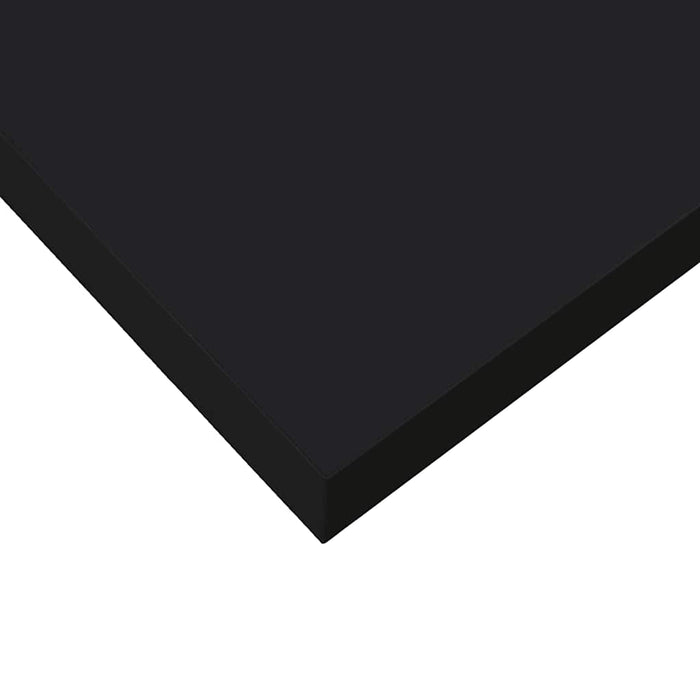 Raft de perete suspendat, negru, 120x23,5x3,8 cm, MDF - WALTI WALTI