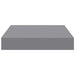 Raft de perete suspendat, gri, 23x23,5x3,8 cm, MDF - WALTI WALTI