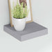 Rafturi de perete suspendate, 2 buc., gri, 23x23,5x3,8 cm, MDF - WALTI WALTI