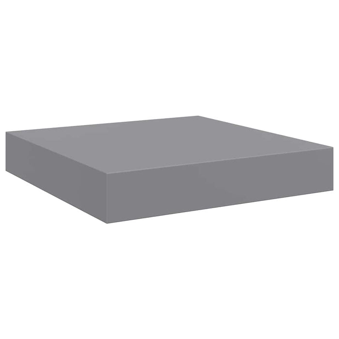 Rafturi de perete suspendate, 2 buc., gri, 23x23,5x3,8 cm, MDF - WALTI WALTI