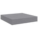Rafturi de perete suspendate, 2 buc., gri, 23x23,5x3,8 cm, MDF - WALTI WALTI