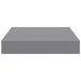 Rafturi de perete suspendate, 2 buc., gri, 23x23,5x3,8 cm, MDF - WALTI WALTI
