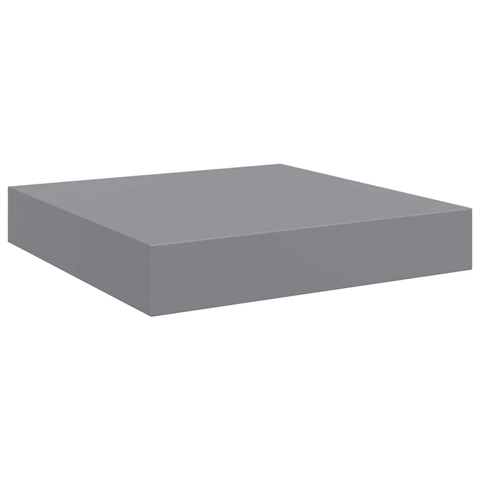 Rafturi de perete, 4 buc., gri, 23 x 23,5 x 3,8 cm, MDF - WALTI WALTI